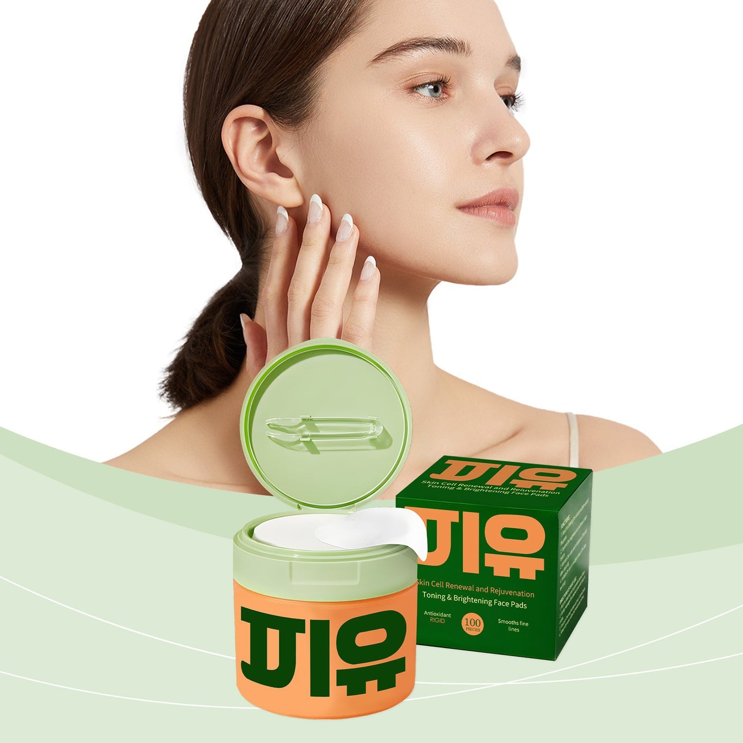 Korean Anti-Aging Toner Pads – Fades Dark Spots & Wrinkles Fast (100 Pads)