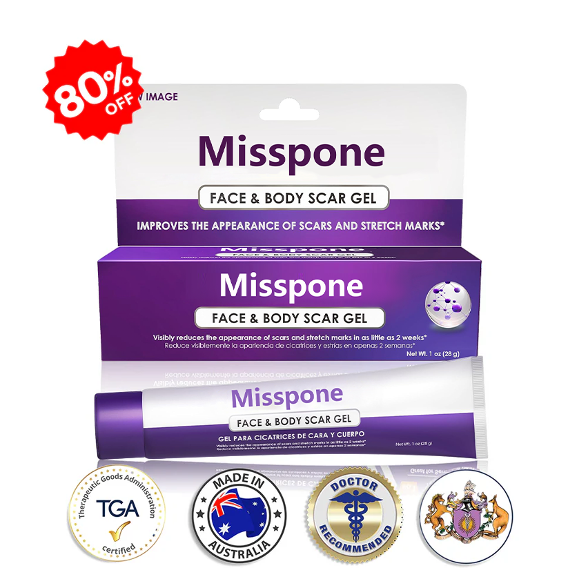 💙 TGA-Certified ✅Misspone® Scar Gel – Clinically Proven to Fade Surgical, Acne, Burn & Trauma Scars