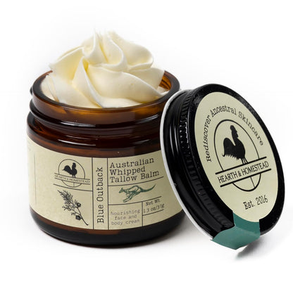 Handmade Whipped Tallow Balm - Cedarwood + Patchouli Organic Body Butter