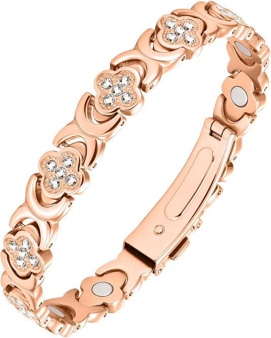 Copper Bracelets for Women. Pure Copper Magnetic Bracelet with 3800 Gauss Effective Magnets