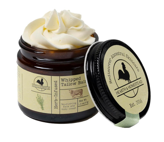 Handmade Whipped Tallow Balm - Cedarwood + Patchouli Organic Body Butter