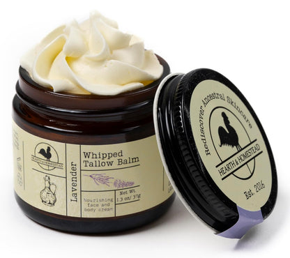 Handmade Whipped Tallow Balm - Cedarwood + Patchouli Organic Body Butter