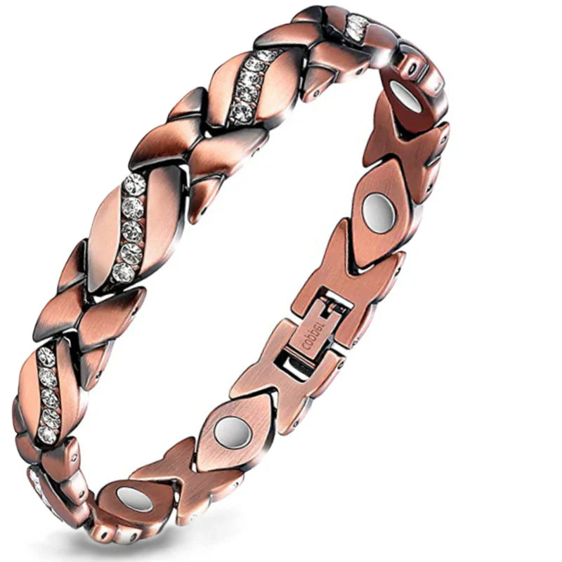 Copper Bracelets for Women. Pure Copper Magnetic Bracelet with 3800 Gauss Effective Magnets