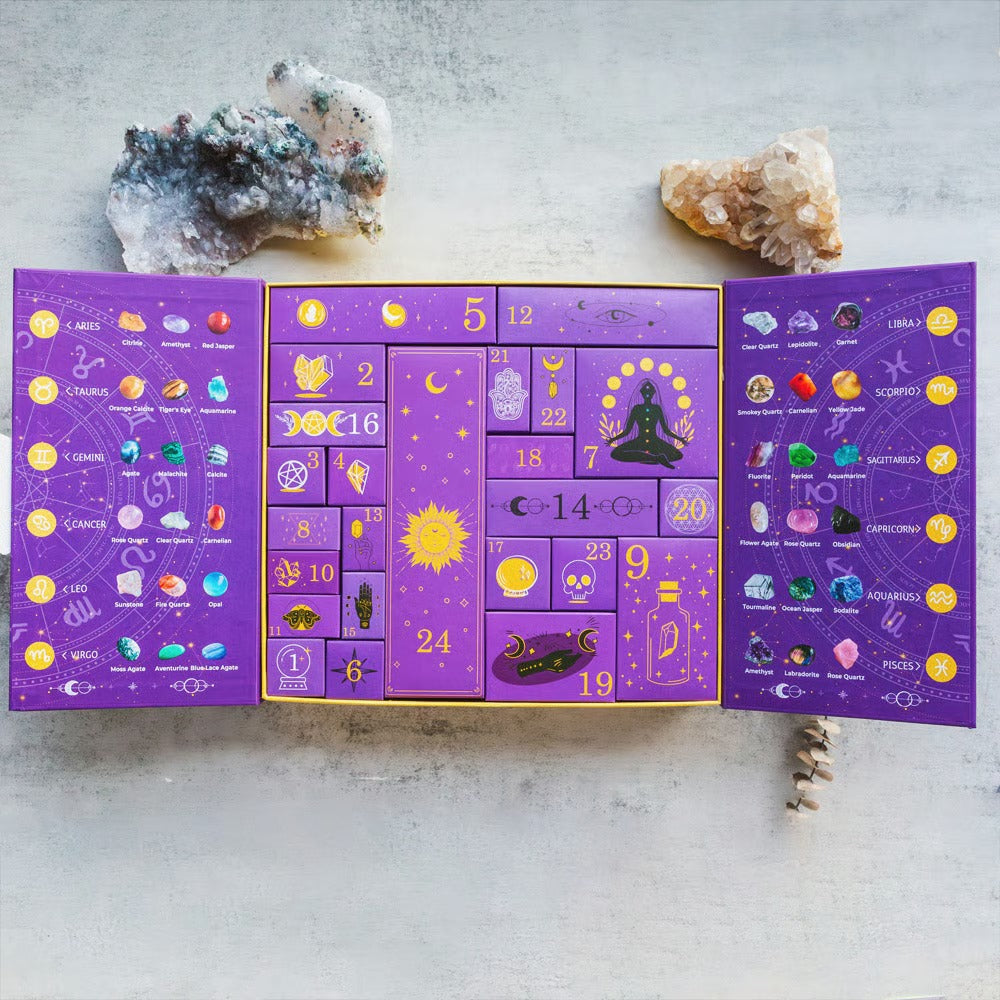 🔥2025 New Release 🎃Reiki Crystal Halloween Countdown Gift Box🔮The Magic of Healing and Energy Transfer!