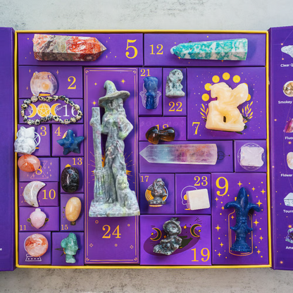 🔥2025 New Release 🎃Reiki Crystal Halloween Countdown Gift Box🔮The Magic of Healing and Energy Transfer!